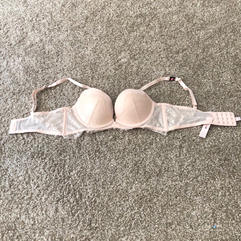 Champaign colored push up bra.